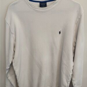 Polo by Ralph Lauren Men's Cream Crewneck Sweater